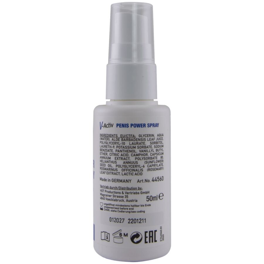 HOT - V-ACTIV, SPRAY STIMULANT POUR LE PÉNIS, 50 ML