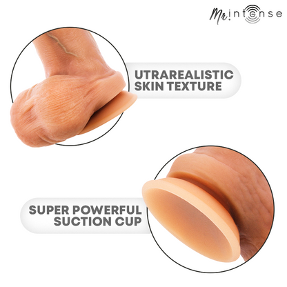 MR INTENSE - BRUCE M Pénis ultra-réaliste avec testicules 20 cm -Ø- 4,5 cm