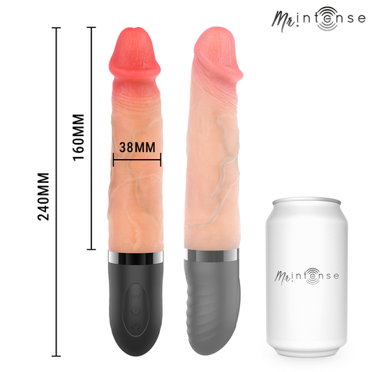 MR INTENSE - JEAN VIBRATEUR HAUT ET BAS AVEC EFFET CHAUFFANT 24 CM -Ø- 3,8 CM
