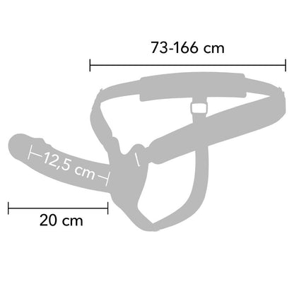 HIDDEN DESIRE - INFERNO MANCHON PÉNIS AVEC STRAP-ON 20 CM