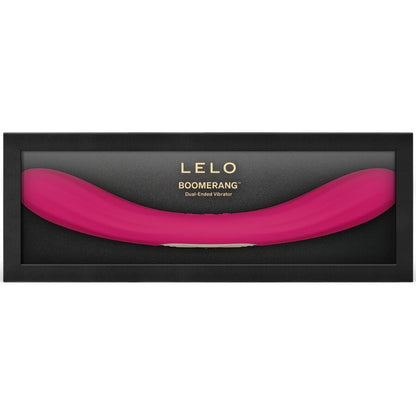 LELO - BOOMERANG VIBRATEUR À DOUBLE EXTRÉMITÉ CERISE