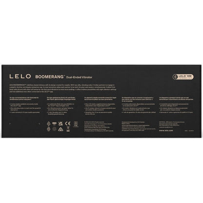 LELO - BOOMERANG VIBRATEUR À DOUBLE EXTRÉMITÉ CERISE