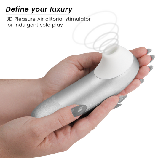 WOMANIZER - STIMULATEUR CLITORIAL VIBRANT PRO GRIS ARGENTÉ