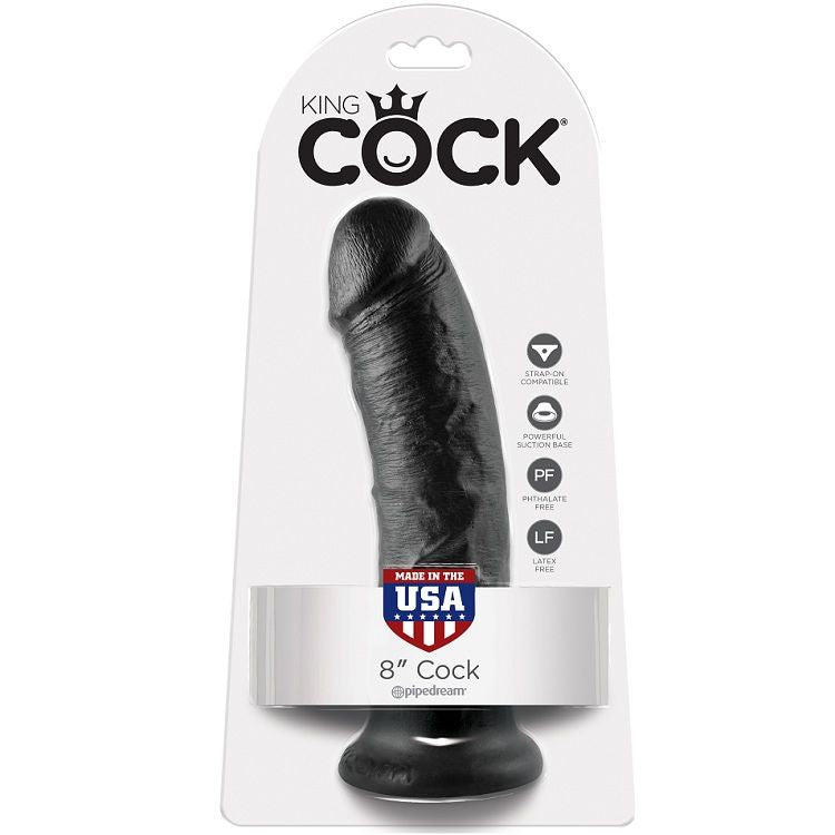 KING COCK - 8 GODE NOIR 20.3 CM - 7eme ciel