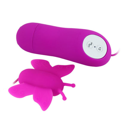 BAILE - LOVE EGGS STIMULATEUR DE CLITORIS PAPILLON 12 VITESSES TÉLÉCOMMANDE LILAS - 7eme ciel