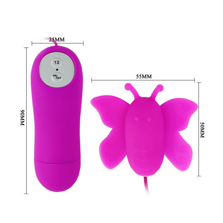 BAILE - LOVE EGGS STIMULATEUR DE CLITORIS PAPILLON 12 VITESSES TÉLÉCOMMANDE LILAS - 7eme ciel