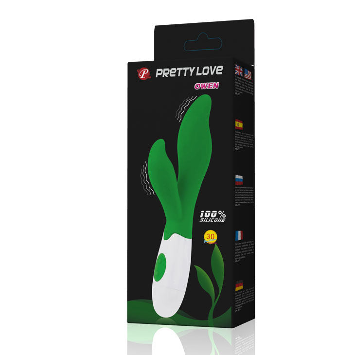 PRETTY LOVE - FLIRTATION VIBRATEUR OWEN VERT - 7eme ciel