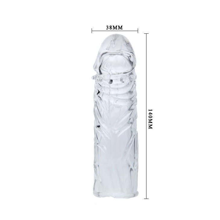 BAILE - COUVERCLE DE PÉNIS EN SILICONE TRANSPARENT 13 CM - 7eme ciel