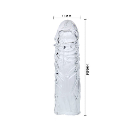 BAILE - COUVERCLE DE PÉNIS EN SILICONE TRANSPARENT 13 CM - 7eme ciel
