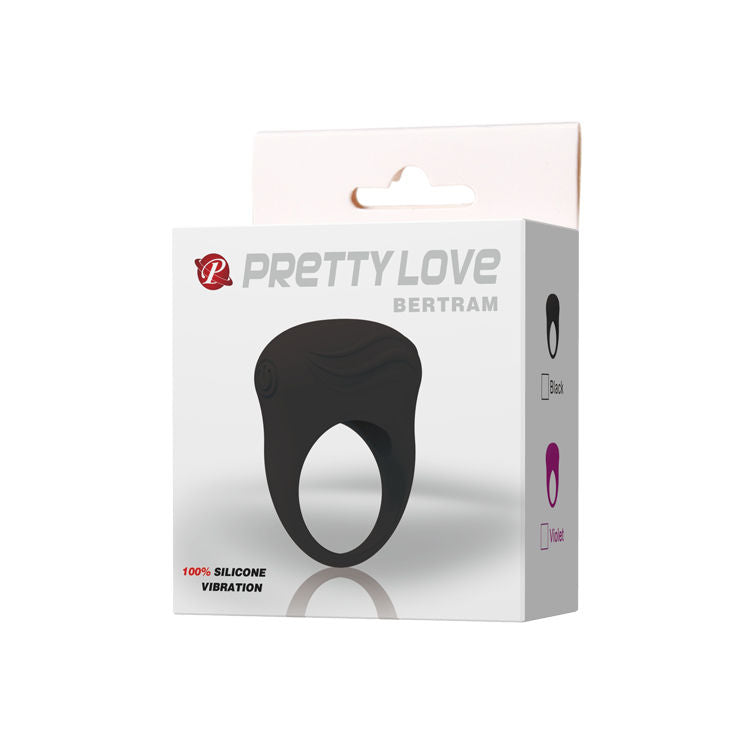 PRETTY LOVE - BERTRAM ANNEAU VIBRATEUR NOIR - 7eme ciel