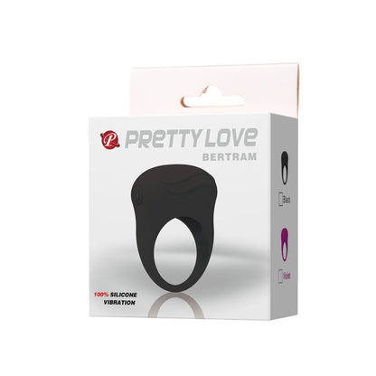 PRETTY LOVE - BERTRAM ANNEAU VIBRATEUR NOIR - 7eme ciel