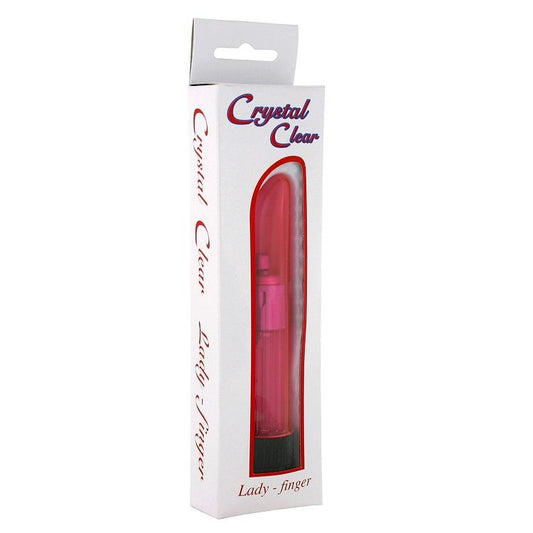 SEVEN CREATIONS - VIBRATEUR CRISTAL CLAIR DAME ROSE - 7eme ciel