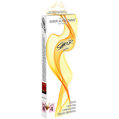 SHEER GLYDE - DAMS LAMINAS LATEX SEXE ORAL FRAISE - 7eme ciel