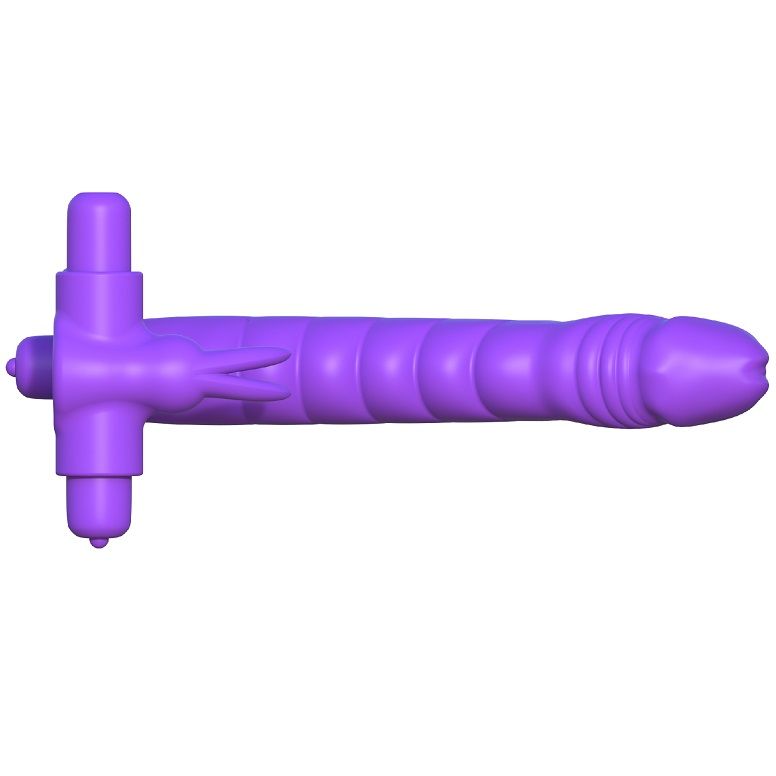 FANTASY C-RINGZ - SILICONE DOUBLE VIBRATOR RABBIT - 7eme ciel