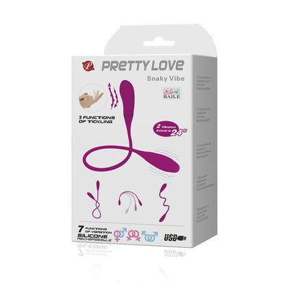 PRETTY LOVE - SMART VIBRATEUR SNAKY VIBE 7 V + 3 CHATOUILLES - 7eme ciel