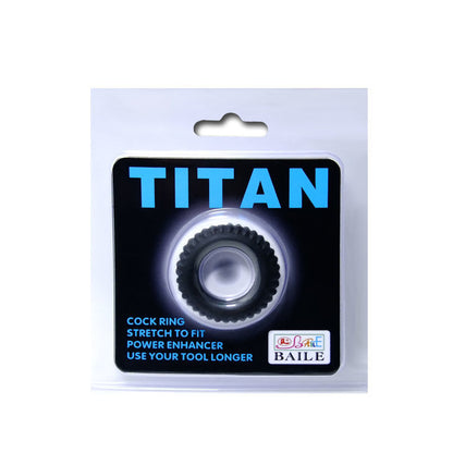 BAILE - COCKRING TITAN NOIR 1.9 CM - 7eme ciel