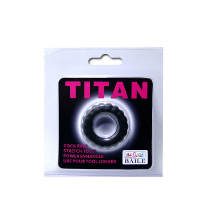 BAILE - COCKRING TITAN NOIR 2 CM - 7eme ciel