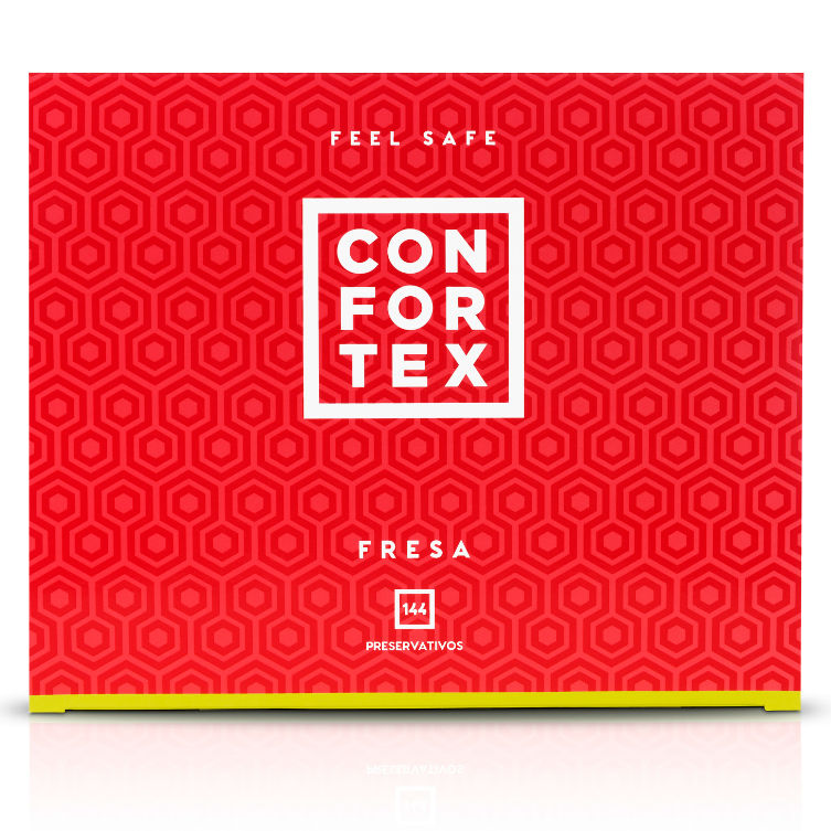 CONFORTEX - CONDOM FRAISE 144 UNITÉS - 7eme ciel