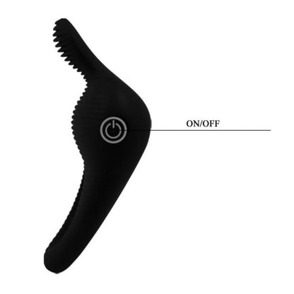 PRETTY LOVE - THIMBLE ANNEAU VIBRATEUR NOIR - 7eme ciel