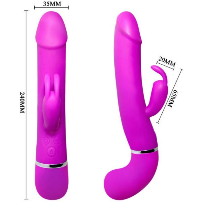 PRETTY LOVE - VIBRATEUR HENRY AVEC 12 MODES DE VIBRATION ET FONCTION SQUIRT - 7eme ciel