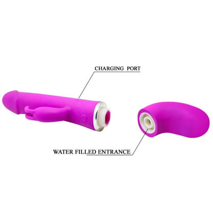 PRETTY LOVE - VIBRATEUR HENRY AVEC 12 MODES DE VIBRATION ET FONCTION SQUIRT - 7eme ciel