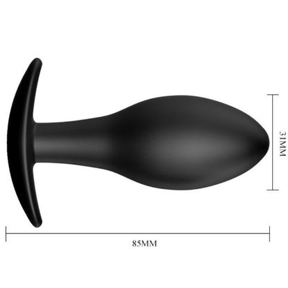 PRETTY LOVE - PLUG ANAL ANCRE EN SILICONE 8.5 CM NOIR - 7eme ciel