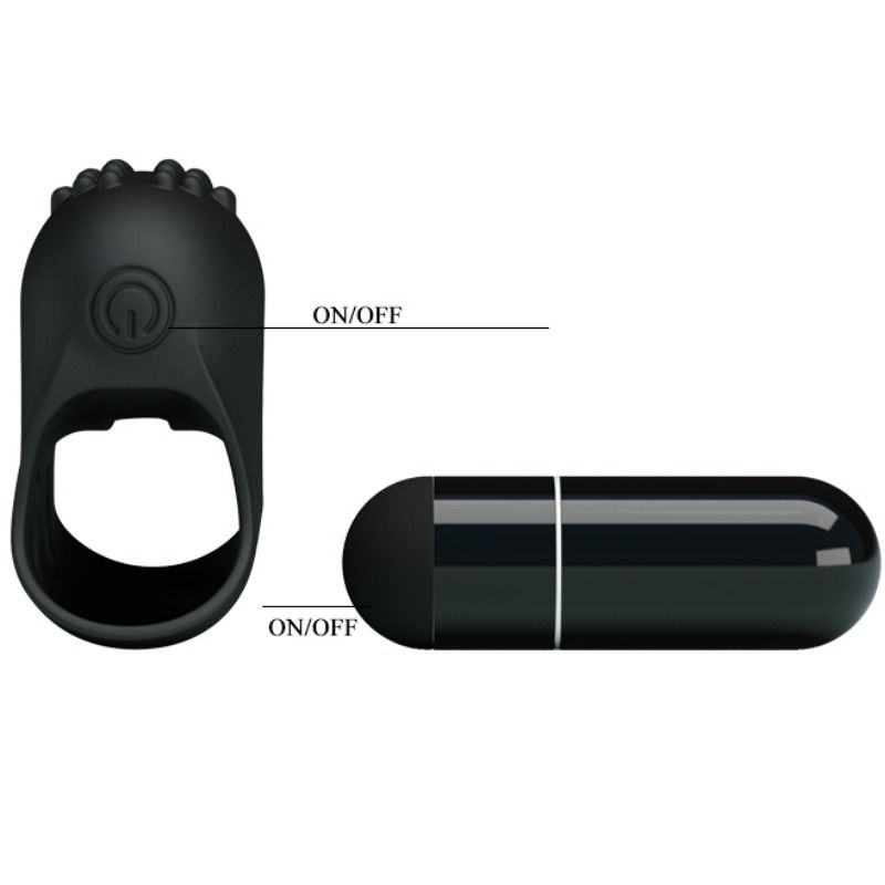 PRETTY LOVE - FLIRTATION DÉS  VIBRATION NOIR STEWARD - 7eme ciel