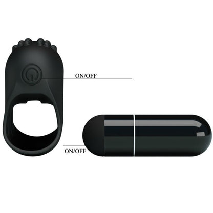 PRETTY LOVE - FLIRTATION DÉS  VIBRATION NOIR STEWARD - 7eme ciel