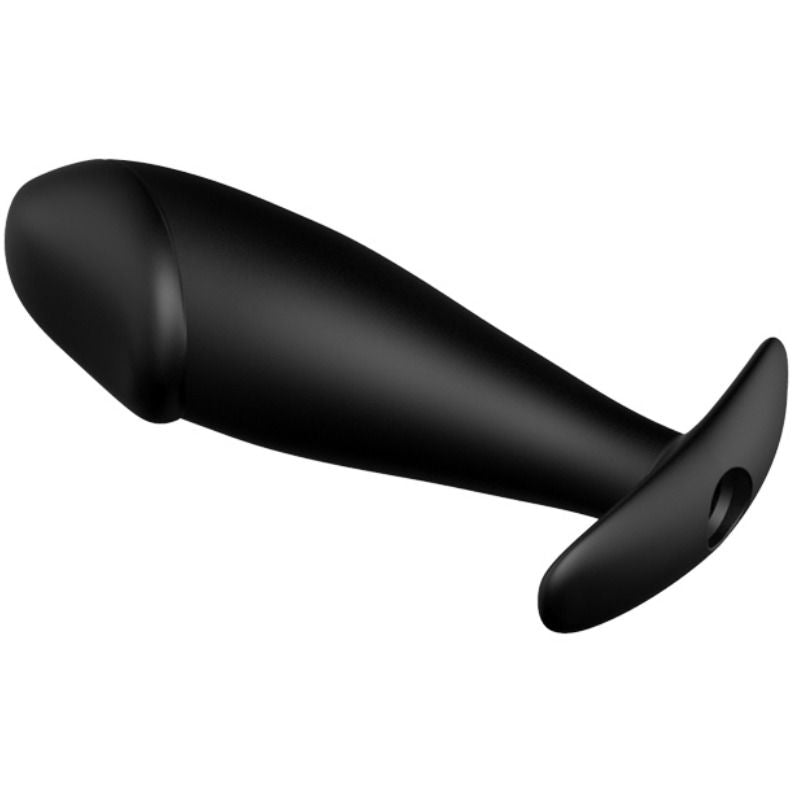 PRETTY LOVE - PLUG ANAL EN SILICONE FORME PÉNIS ET 12 MODES DE VIBRATION NOIR - 7eme ciel