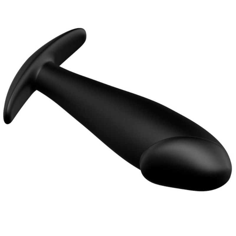 PRETTY LOVE - PLUG ANAL EN SILICONE FORME PÉNIS ET 12 MODES DE VIBRATION NOIR - 7eme ciel