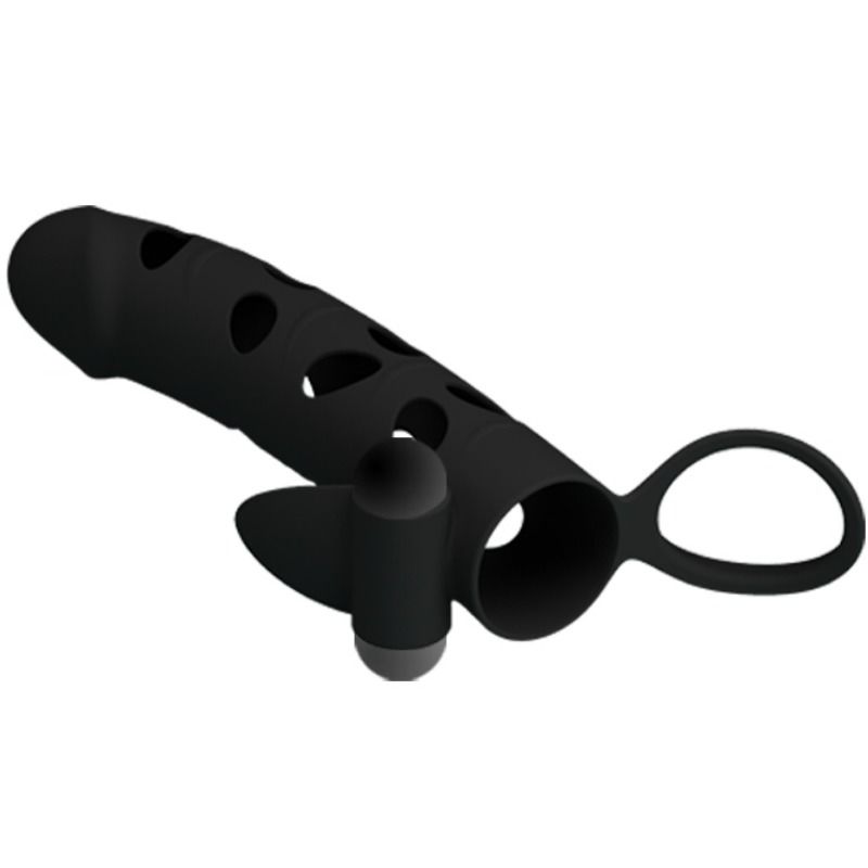 PRETTY LOVE - HOUSSE EN SILICONE AVEC VIBRATION 15.2 CM - 7eme ciel