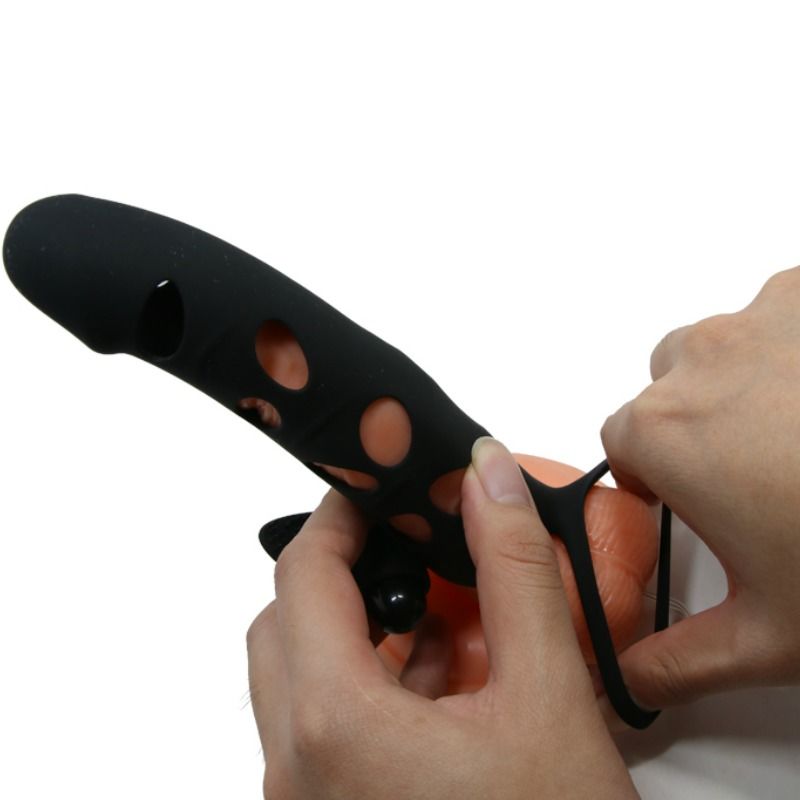 PRETTY LOVE - HOUSSE EN SILICONE AVEC VIBRATION 15.2 CM - 7eme ciel