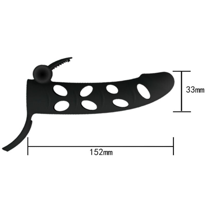 PRETTY LOVE - HOUSSE EN SILICONE AVEC VIBRATION 15.2 CM - 7eme ciel