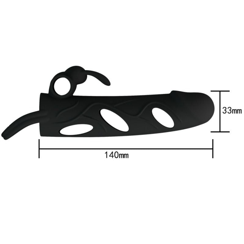 PRETTY LOVE - HOUSSE EN SILICONE AVEC VIBRATION 14 CM 1.0 - 7eme ciel