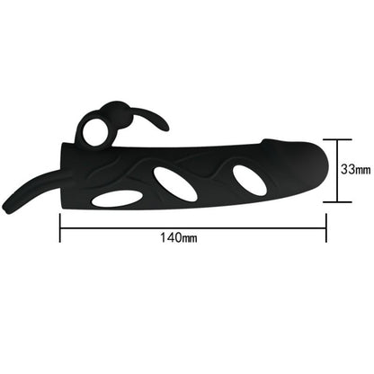 PRETTY LOVE - HOUSSE EN SILICONE AVEC VIBRATION 14 CM 1.0 - 7eme ciel