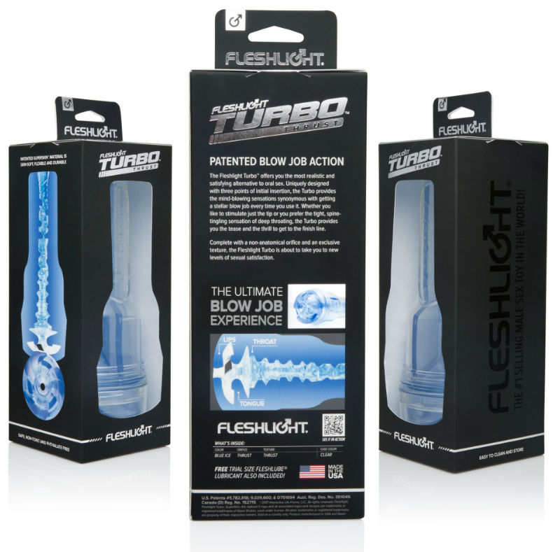 FLESHLIGHT - TURBO POUSSÉE BLEU GLACE - 7eme ciel
