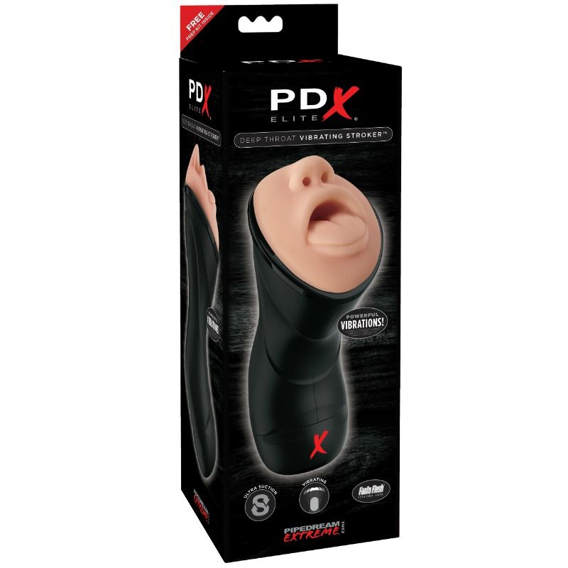 PDX ELITE - STROKER VIBRANT POUR GORGE PROFONDE - 7eme ciel