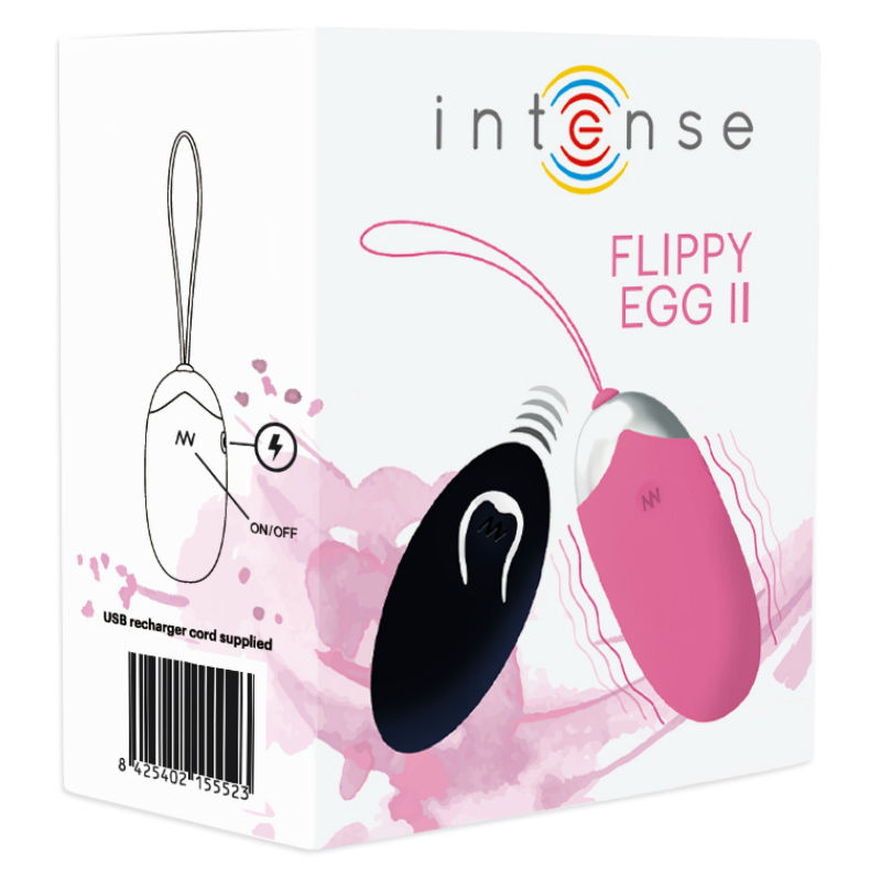 INTENSE - OEUF VIBRANT FLIPPY II AVEC TÉLÉCOMMANDE ROSE - 7eme ciel