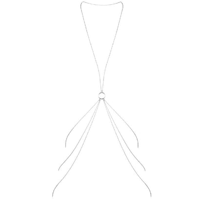BIJOUX - MAGNIFIQUE CHAÎNES MÉTALLIQUES POUR LE CORPS 8 ARGENT - 7eme ciel