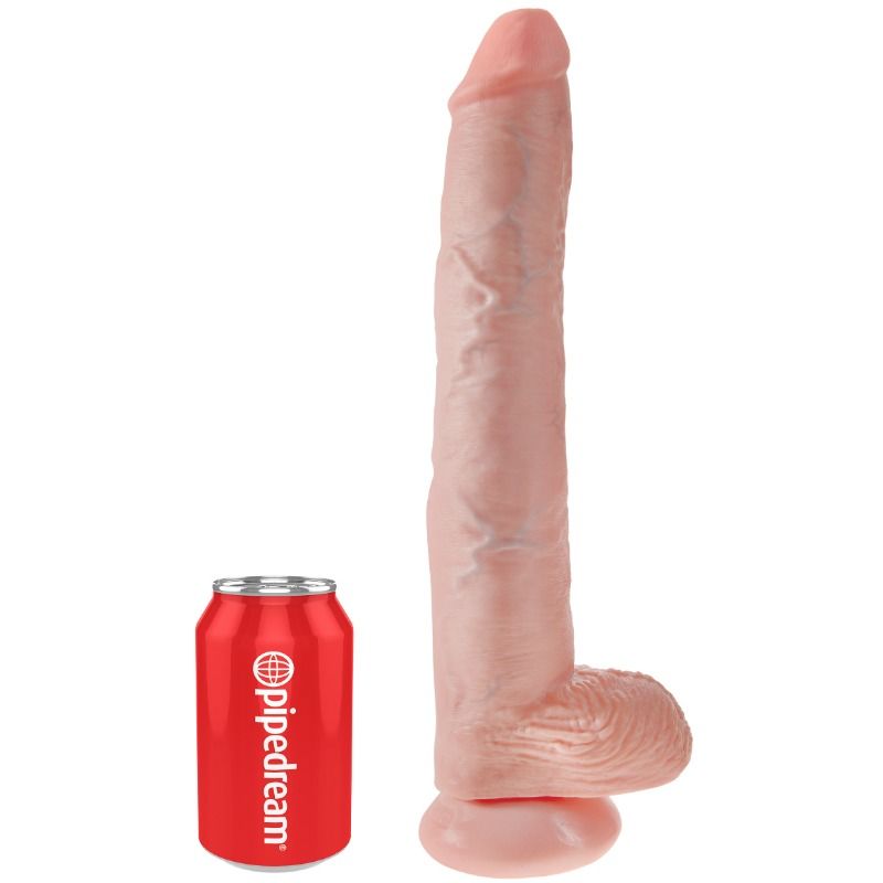 KING COCK - GODE AVEC COUILLES 35.6 CM - CHAIR - 7eme ciel