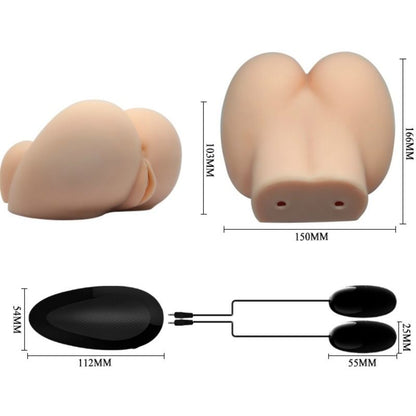 CRAZY BULL - VAGIN ET ANUS RÉALISTES AVEC POSITION DE VIBRATION 6 - 7eme ciel