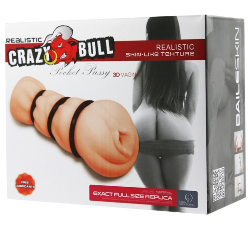 CRAZY BULL - MASTURBATEUR VAGIN AVEC ANNEAUX - 7eme ciel