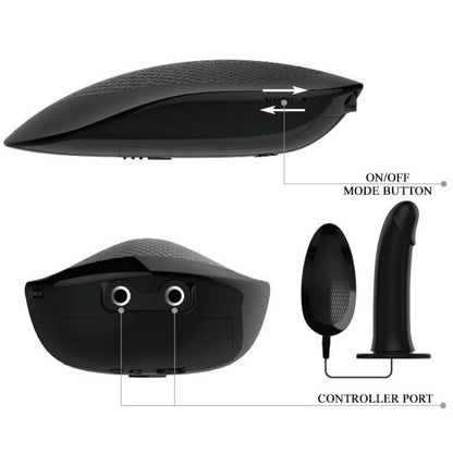 PRETTY LOVE - VITO STRAP ON AVEC GODE CREUX ET VIBRATION 17.3 CM - 7eme ciel