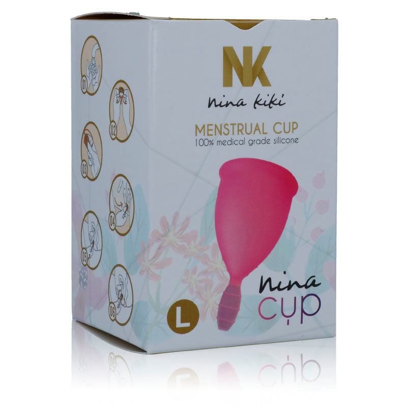 NINA KIKÍ - COUPE MENSTRUELLE ROSE - TAILLE L - 7eme ciel