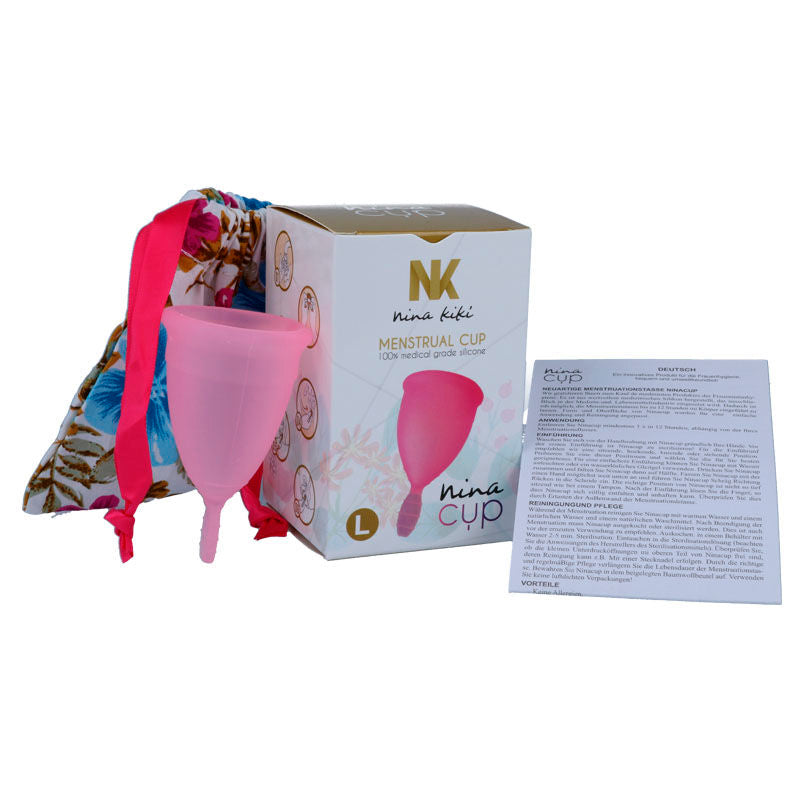 NINA KIKÍ - COUPE MENSTRUELLE ROSE - TAILLE L - 7eme ciel