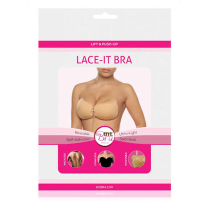 BYE-BRA - LACE-IT RENFORCEMENT PUSH-UP BEIGE BONNET A - 7eme ciel