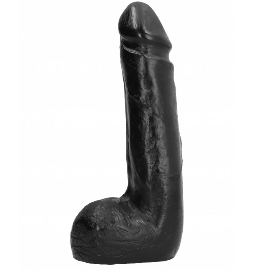 ALL BLACK - GODE RÉALISTE NOIR DOUX 20 CM - 7eme ciel