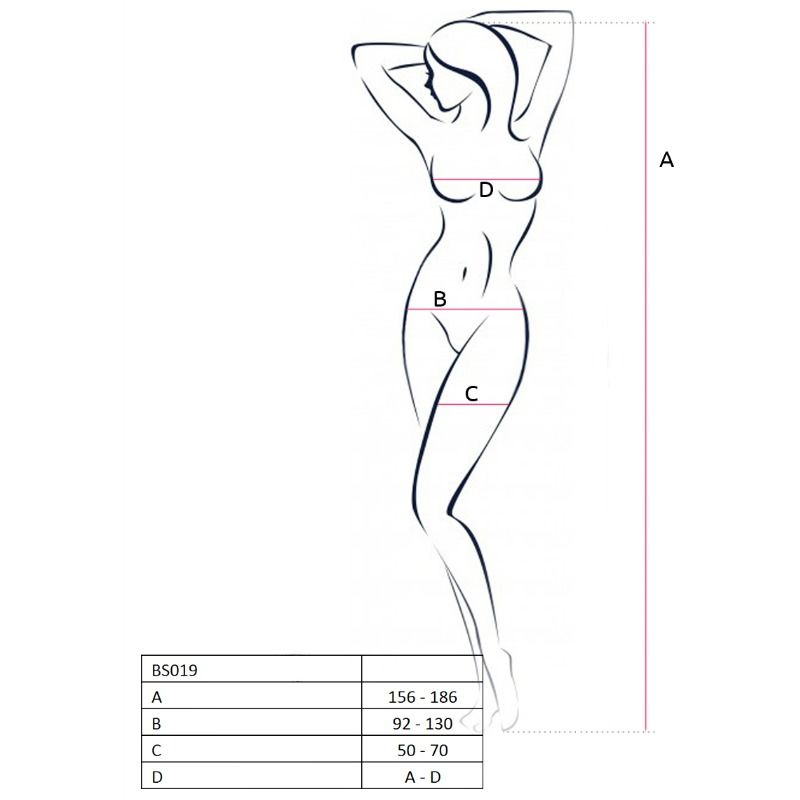 PASSION - FEMME BS019 BODYSTOCKING BLANC TAILLE UNIQUE - 7eme ciel