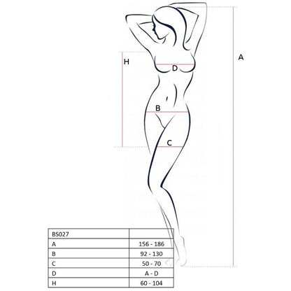PASSION - FEMME BS027 BODYSTOCKING ROUGE STYLE ROBE TAILLE UNIQUE - 7eme ciel