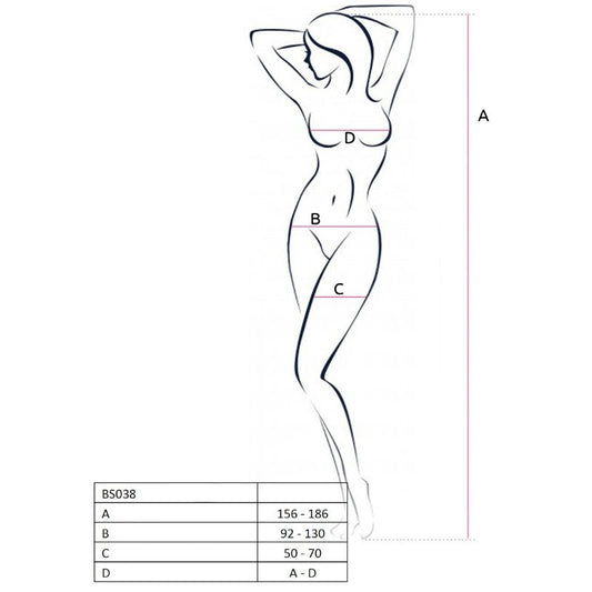 PASSION - FEMME BS038 BODYSTOCKING ROUGE TAILLE UNIQUE - 7eme ciel